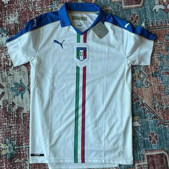 Vintage Puma Italy Euro 2016 Away Soccer Jersey - Picture 1 of 5